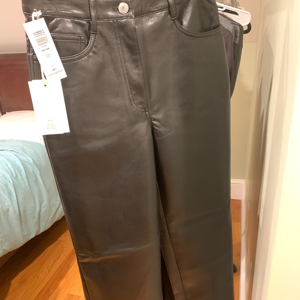Wilfred Melina Black Vegan Leather Pants
